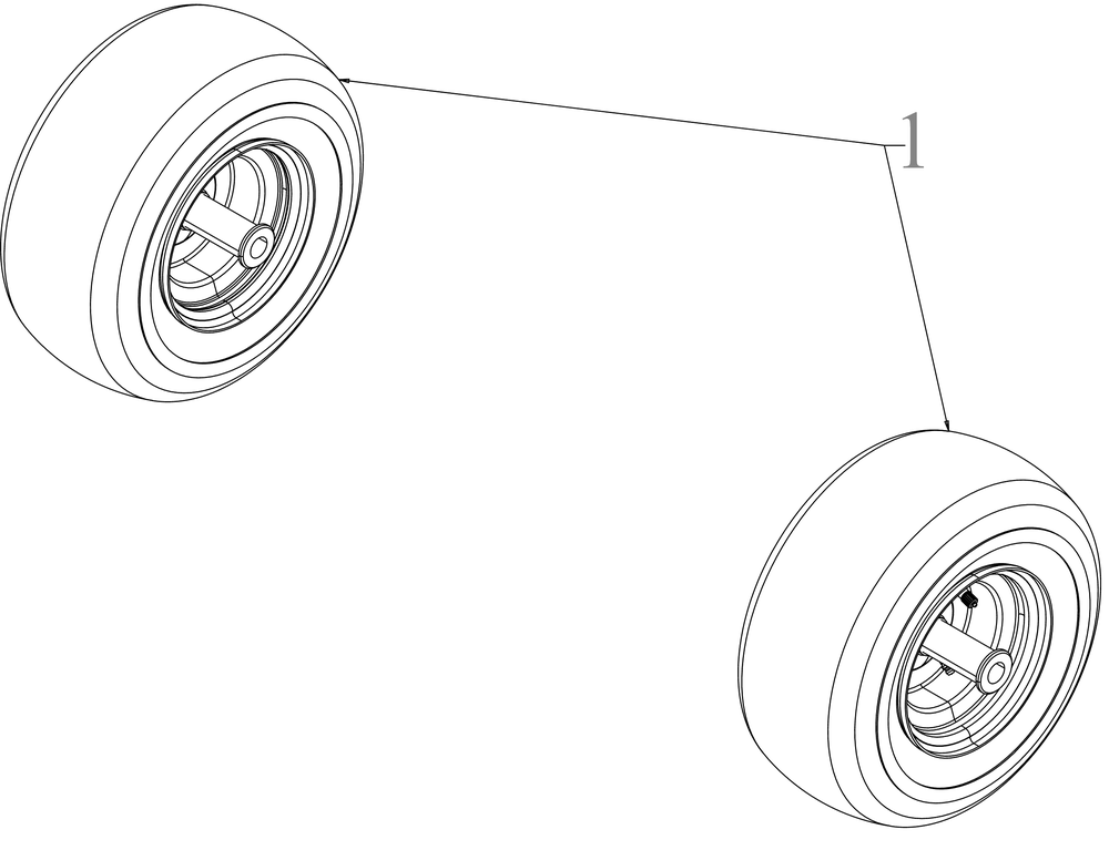 Wheels-Front Diagram and Parts List for ZT2-60KH (17ASEAC5A10)(2022) Cub Cadet Lawn Tractor